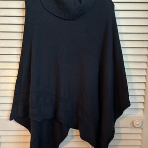 Soft Surroundings Deep Teal Knit Poncho